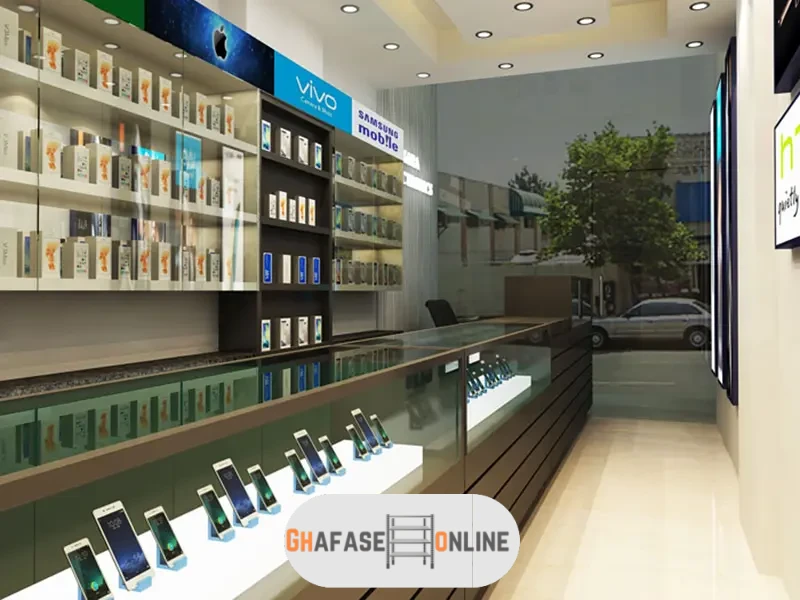 اصول طراحی دکوراسیون موبایل فروشی