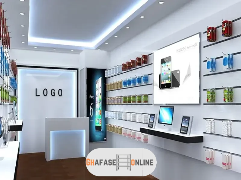 دکور مغازه موبایل فروشی کوچک مدرن