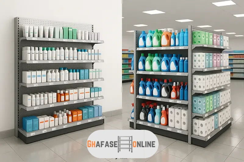 تفاوت قفسه فروشگاهی یک طرفه و دو طرفه + چک لیست نهایی برای انتخاب مناسب