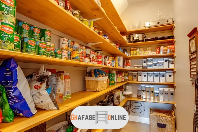 قفسه بندی انباری منزل چوبی