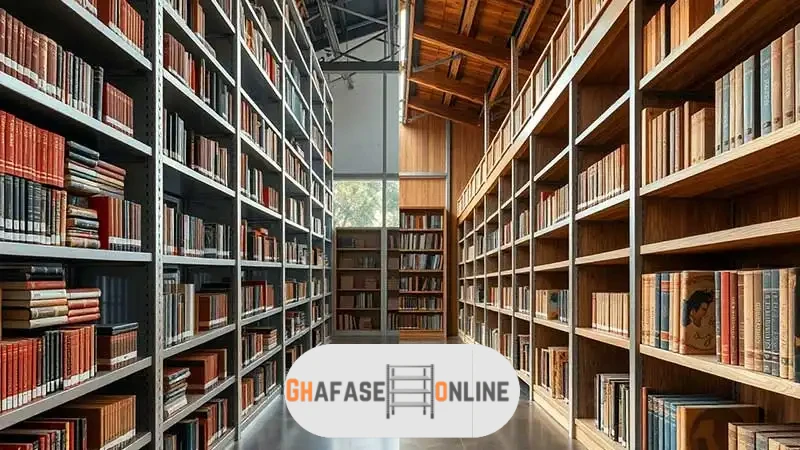 فقسه کتابخانه چوبی در برابر قفسه کتابخانه فلزی