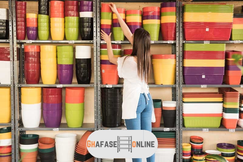 قفسه بندی مغازه پلاستیک فروشی