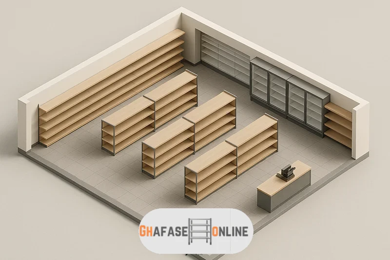 ابعاد استاندارد قفسه فروشگاهی: بهترین اندازه برای قفسه سوپرمارکت